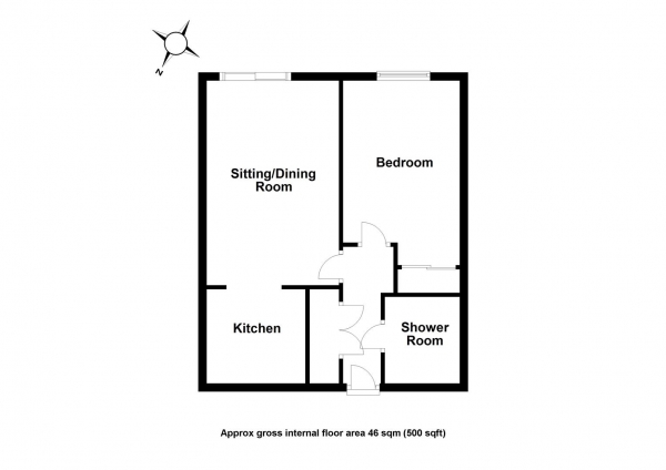 Floor Plan Image for 1 Bedroom Apartment for Sale in Audley Court, Saffron Walden