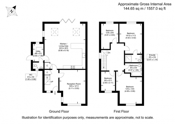 Floor Plan Image for 4 Bedroom Semi-Detached House for Sale in Stansted Road, Elsenham