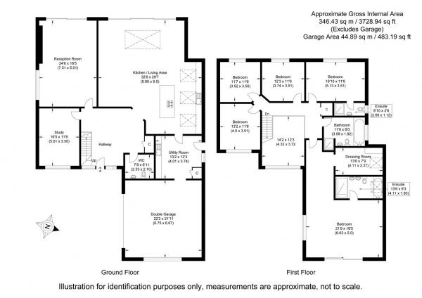 Floor Plan Image for 5 Bedroom Detached House for Sale in Roman Road, Radwinter, Saffron Walden