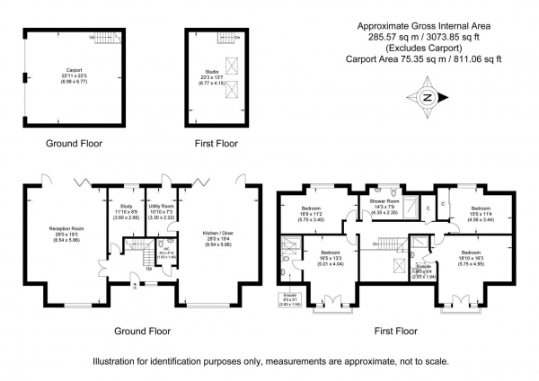 Floor Plan Image for 5 Bedroom Detached House for Sale in Lower Green, Wimbish