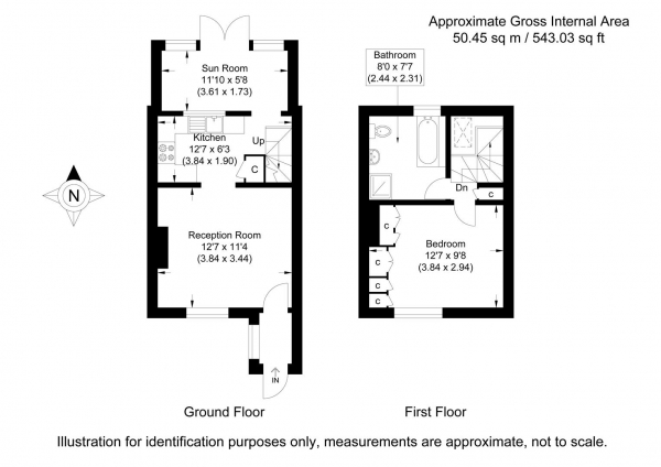 Floor Plan Image for 1 Bedroom Terraced House for Sale in Deynes Road, Debden