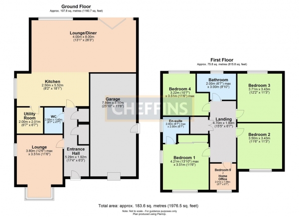 Floor Plan for 5 Bedroom Detached House to Rent in Iceni Close, Great Chesterford, CB10, 1QR - £681 pw | £2950 pcm