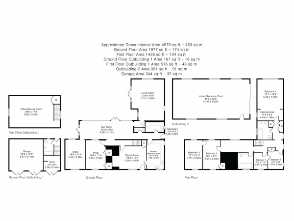 Floor Plan Image for 5 Bedroom Detached House for Sale in Camps End, Castle Camps, Cambridge