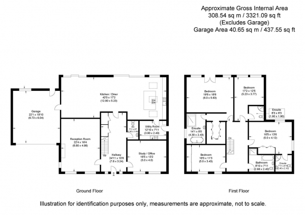 Floor Plan Image for 4 Bedroom Detached House for Sale in Hill Green, Clavering, Saffron Walden