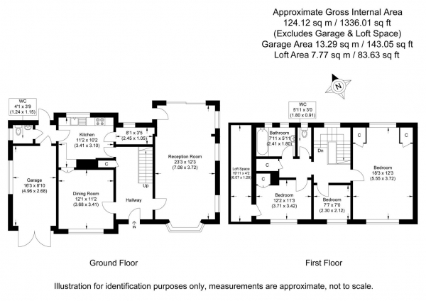 Floor Plan for 3 Bedroom Detached House for Sale in Margaret Way, Saffron Walden, CB10, 1AP - Guide Price &pound825,000