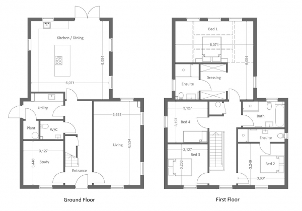 Floor Plan Image for 4 Bedroom Detached House for Sale in Stortford Road, Clavering, Saffron Walden