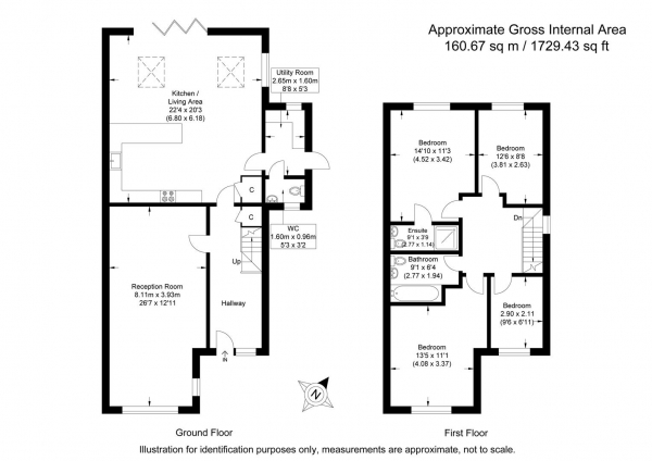 Floor Plan Image for 4 Bedroom Semi-Detached House for Sale in Stansted Road, Elsenham