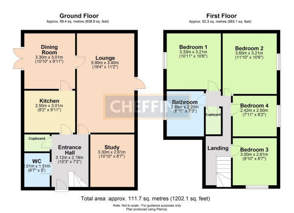 Floor Plan Image for 4 Bedroom Detached House to Rent in Church Lane, Abington, Cambridge