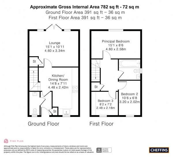 Floor Plan Image for 3 Bedroom Semi-Detached House for Sale in Holly Close, Newport