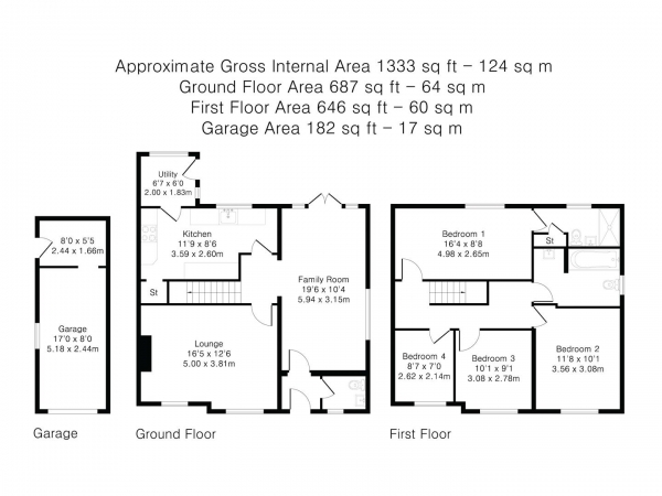 Floor Plan Image for 4 Bedroom Semi-Detached House for Sale in Emsons Close, Linton, Cambridge