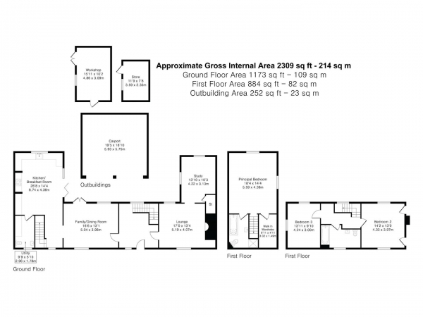 Floor Plan Image for 3 Bedroom Cottage for Sale in Wicken Bonhunt, Saffron Walden