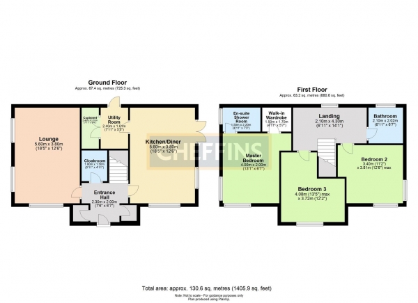 Floor Plan Image for 3 Bedroom Detached House to Rent in Banwell Mews, Newport