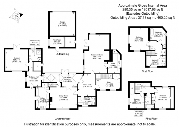 Floor Plan Image for 5 Bedroom Cottage for Sale in Church End, Ashdon, Saffron Walden