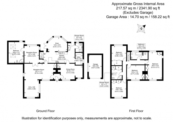 Floor Plan Image for 5 Bedroom Detached House for Sale in High Street, Hempstead, Saffron Walden