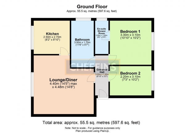 Floor Plan Image for 2 Bedroom Apartment to Rent in Horn Book, Saffron Walden