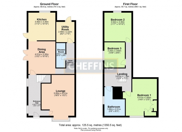 Floor Plan Image for 3 Bedroom Cottage to Rent in Camps Road, Helions Bumpstead, Haverhill