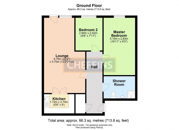 Floor Plan Image for 2 Bedroom Retirement Property for Sale in Station Street, Saffron Walden