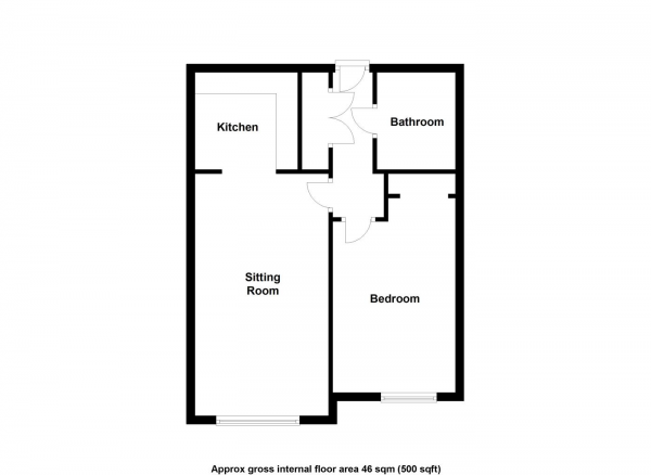 Floor Plan Image for 1 Bedroom Apartment to Rent in Audley Road, Saffron Walden