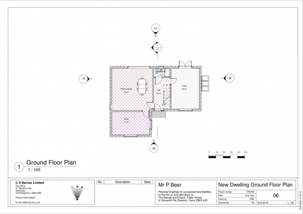 Floor Plan Image for Plot for Sale in Boxworth Road, Elsworth, Cambridge