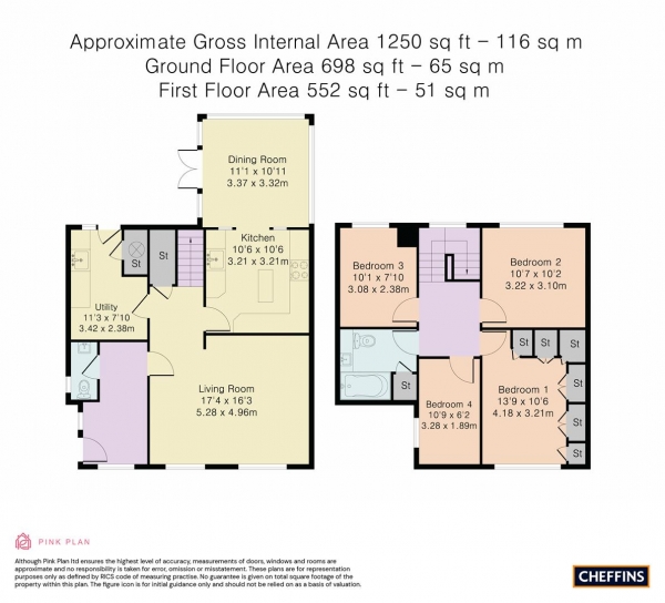 Floor Plan Image for 4 Bedroom Detached House for Sale in Whydale Road, Royston