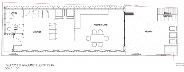 Floor Plan for Plot for Sale in St. Philips Road, Cambridge, CB1, 3AQ - Guide Price &pound300,000
