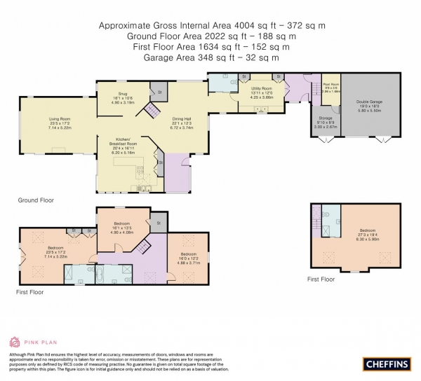 Floor Plan Image for 4 Bedroom Detached House for Sale in Walchra Court, Walkern