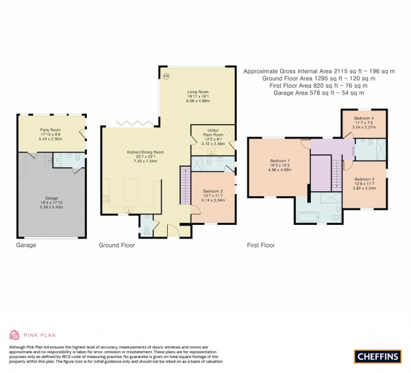 Floor Plan Image for 4 Bedroom Detached House for Sale in Cow Lane, Fulbourn