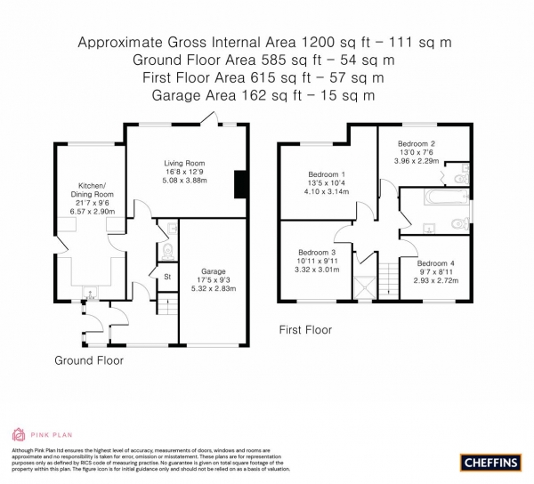 Floor Plan Image for 4 Bedroom Detached House for Sale in Hinton Avenue, Cambridge