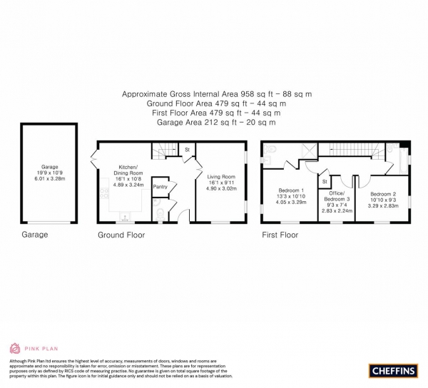 Floor Plan Image for 3 Bedroom Semi-Detached House for Sale in Heron Road, Northstowe