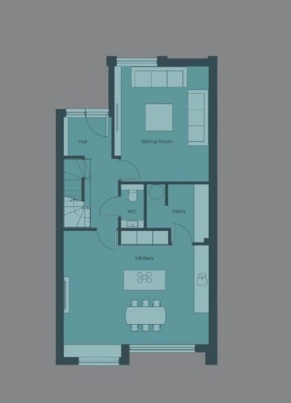 Floor Plan Image for 4 Bedroom Semi-Detached House for Sale in High Street, Harston, Cambridge