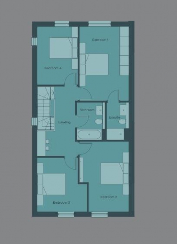 Floor Plan Image for 4 Bedroom Semi-Detached House for Sale in High Street, Harston, Cambridge