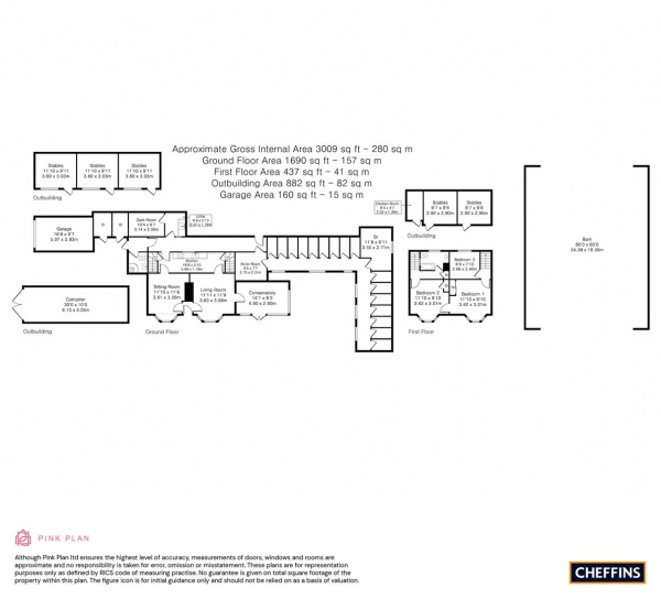 Floor Plan Image for 3 Bedroom Detached House for Sale in Church Lane, Graveley