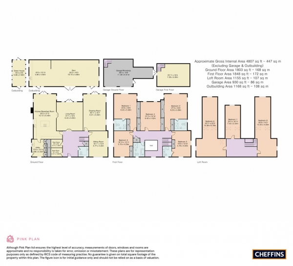 Floor Plan Image for 5 Bedroom Detached House for Sale in High Street, Balsham