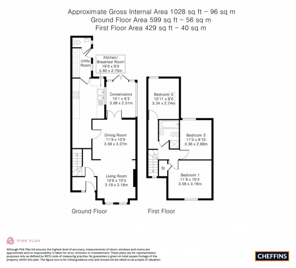 Floor Plan Image for 3 Bedroom Semi-Detached House for Sale in Scotland Road, Dry Drayton