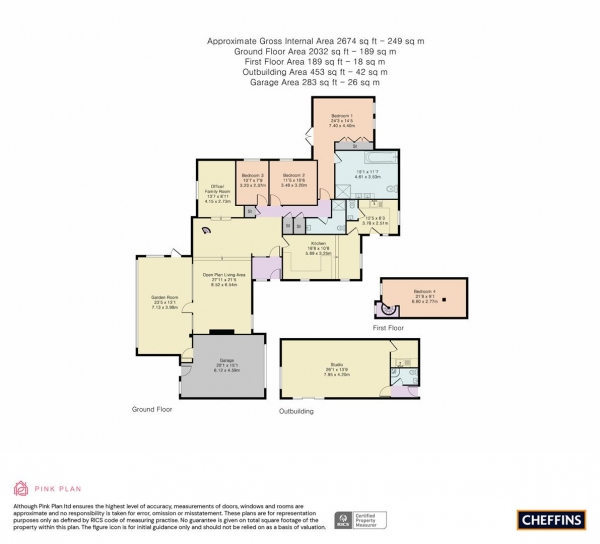 Floor Plan Image for 4 Bedroom Detached Bungalow for Sale in Manor Farm Road, Waresley