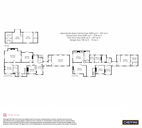 Floor Plan Image for 7 Bedroom Detached House for Sale in Rogues Lane, Elsworth