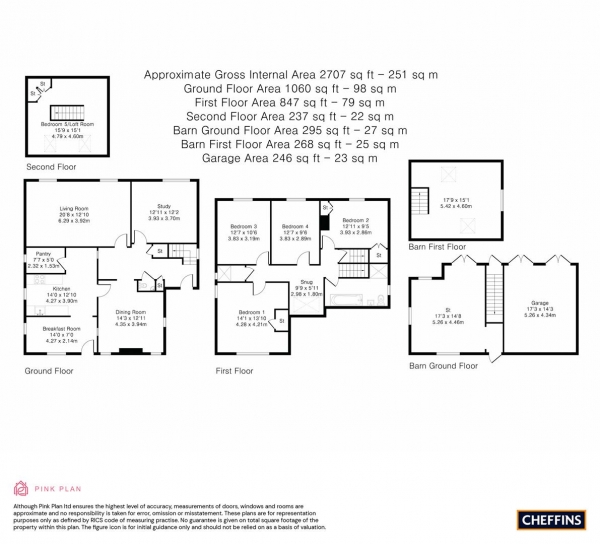 Floor Plan Image for 4 Bedroom Detached House for Sale in High Street, Bourn