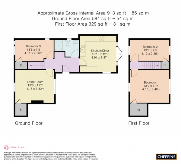 Floor Plan Image for 3 Bedroom Cottage for Sale in High Street, Barrington