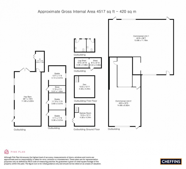 Floor Plan Image for 3 Bedroom Detached House for Sale in Colne Road, Somersham