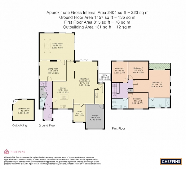 Floor Plan Image for 4 Bedroom Link Detached House for Sale in Brookfield Road, Coton