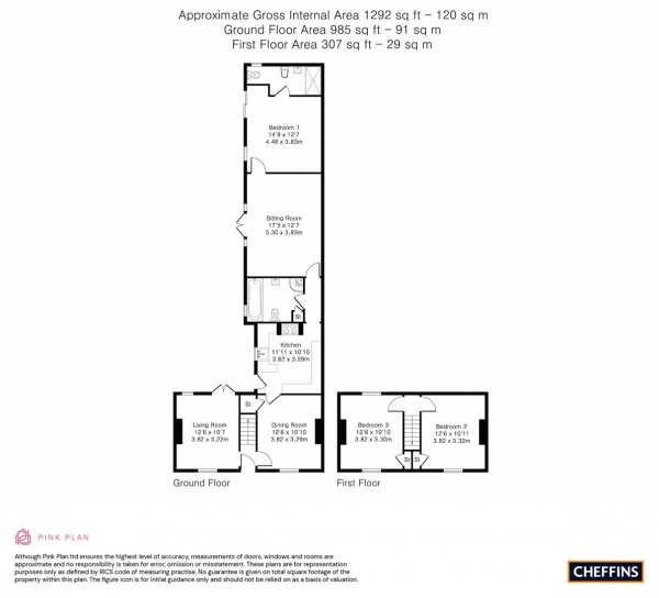 Floor Plan Image for 3 Bedroom Semi-Detached House for Sale in Brook Street, Elsworth