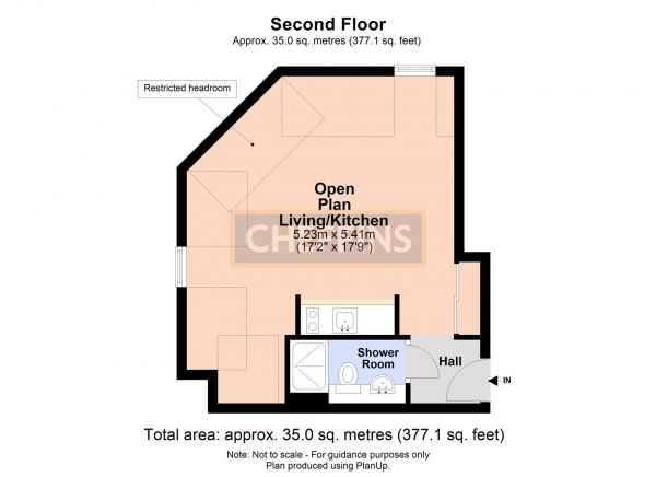 Floor Plan for Studio for Sale in Humberstone Road, Cambridge, CB4, 1EZ - Guide Price &pound170,000