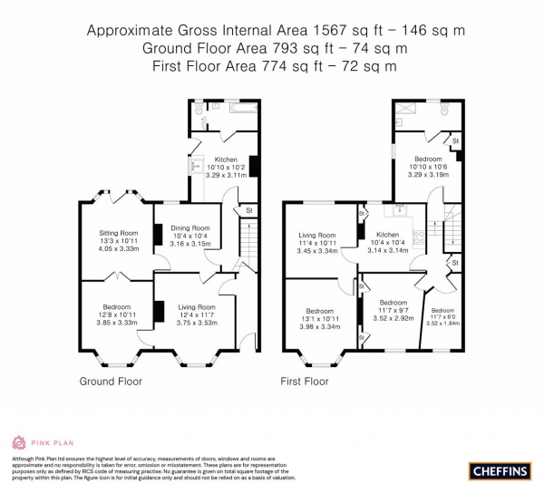 Floor Plan Image for 5 Bedroom Detached House for Sale in Cockburn Street, Cambridge