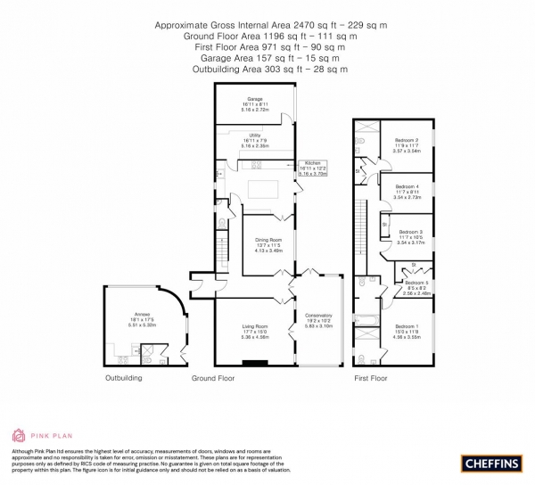 Floor Plan Image for 5 Bedroom Detached House for Sale in The Waterhaven, Earith