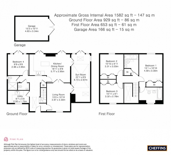 Floor Plan Image for 4 Bedroom Detached House for Sale in Kings Road, Cambridge