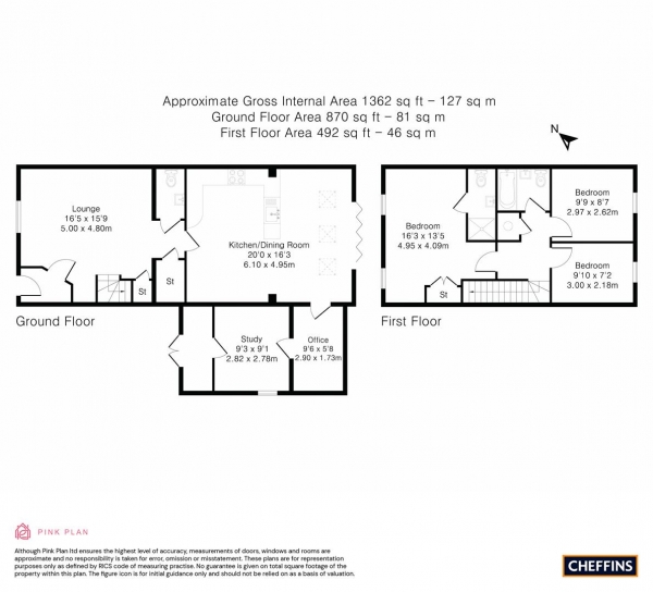 Floor Plan Image for 3 Bedroom Semi-Detached House for Sale in Cambridge Road, Wimpole