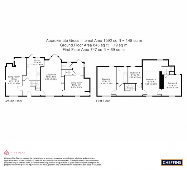 Floor Plan Image for 4 Bedroom Detached House for Sale in High Street, Great Abington