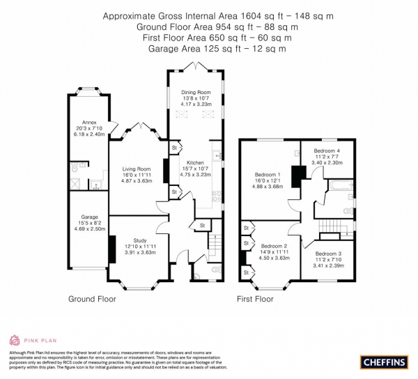 Floor Plan Image for 4 Bedroom Detached House for Sale in Gilbert Road, Cambridge