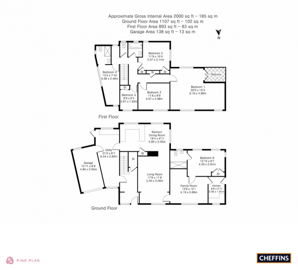 Floor Plan Image for 6 Bedroom Detached House for Sale in Mill Lane, Duxford