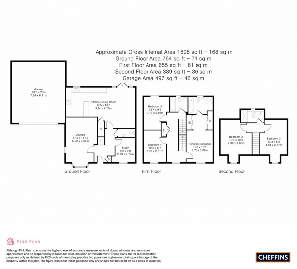 Floor Plan Image for 5 Bedroom Detached House for Sale in Harvester Close, Royston